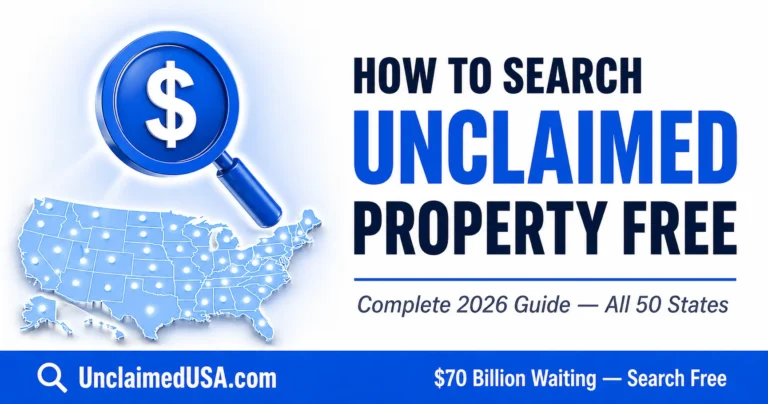 How to Search Unclaimed Property Free - 2026 Guide