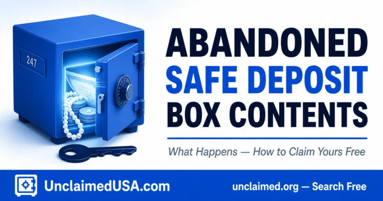 Unclaimed Property Safe Deposit Box
